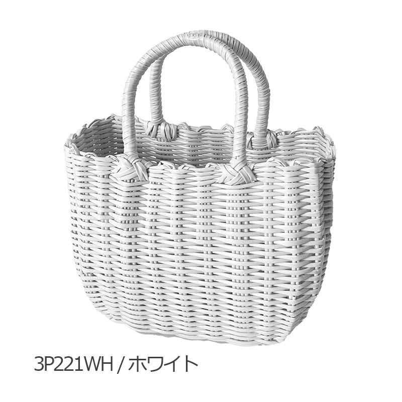 可愛いcatzorange long white かごバッグ バスケット al.atte 客室用の洗える抗菌湯かごL （ バッグ 鞄 小物入れ