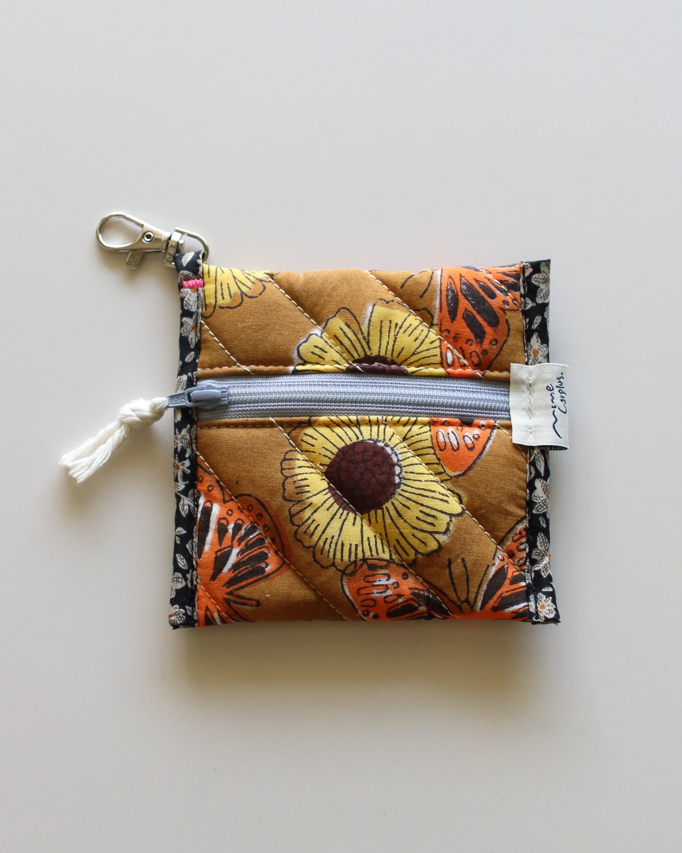 Block quilt pouch mini <Butterfly>