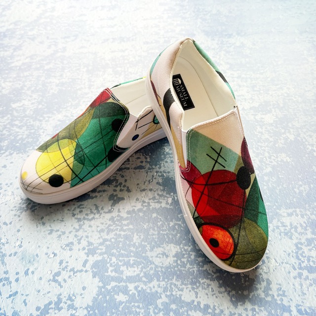 【ワシリー・カンディンスキー】～circles in a circle～ 　絵画スニーカー/スリッポンシューズ