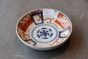 カケ 伊万里焼 色絵 花文 豆皿 D アウトレット