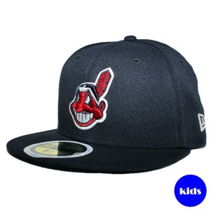 【子供用】 ニューエラ ベースボールキャップ 帽子 NEW ERA 59fifty キッズ MLB クリーブランド インディアンス 6 3/8-6 3/4 AP70360246