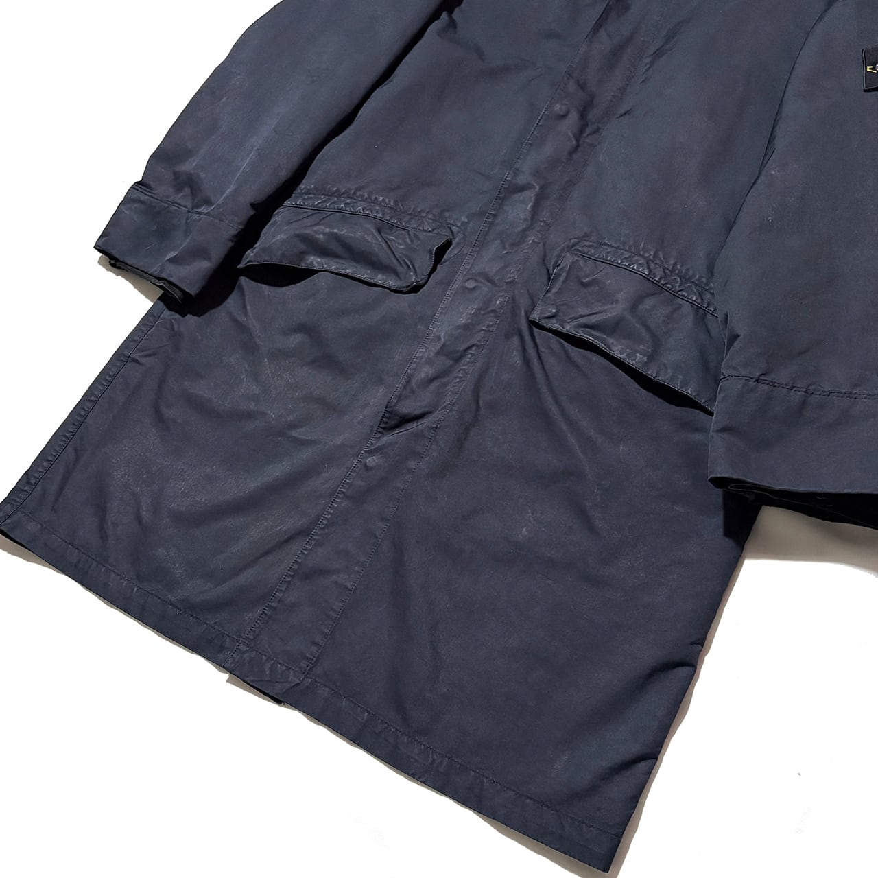 STONE ISLAND 2006AW Vintage Navy Long Coat XL Dutch Rope Liner