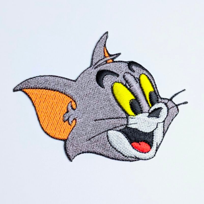 送料無料! ★刺繍アイロンワッペン★【 Tom and Jerry ( トムとジェリー ) 】 トム 〚アメリカン雑貨 アメトイ〛