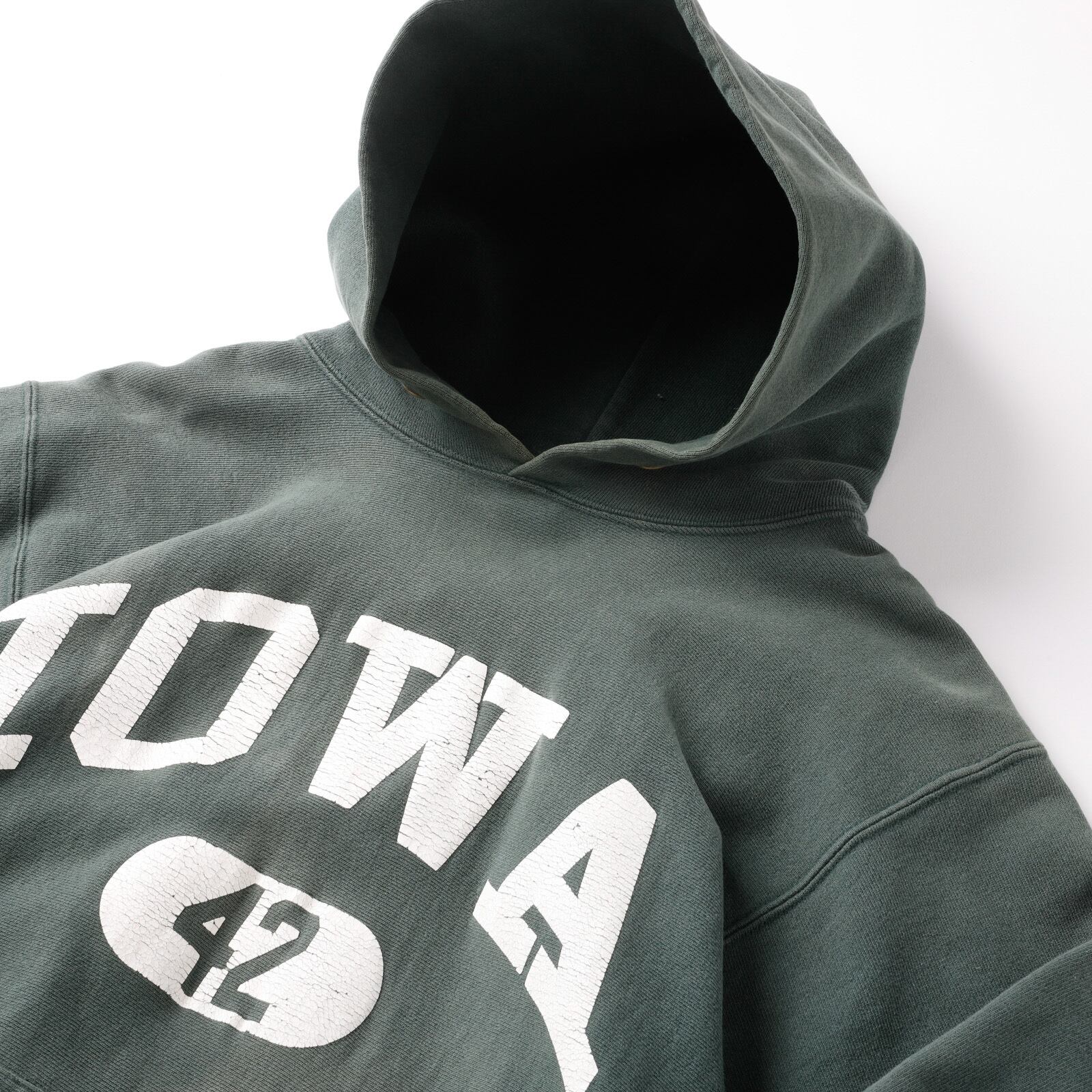 逸品】90s champion Reverse Weave hoodie fade Green Vintage sweat 