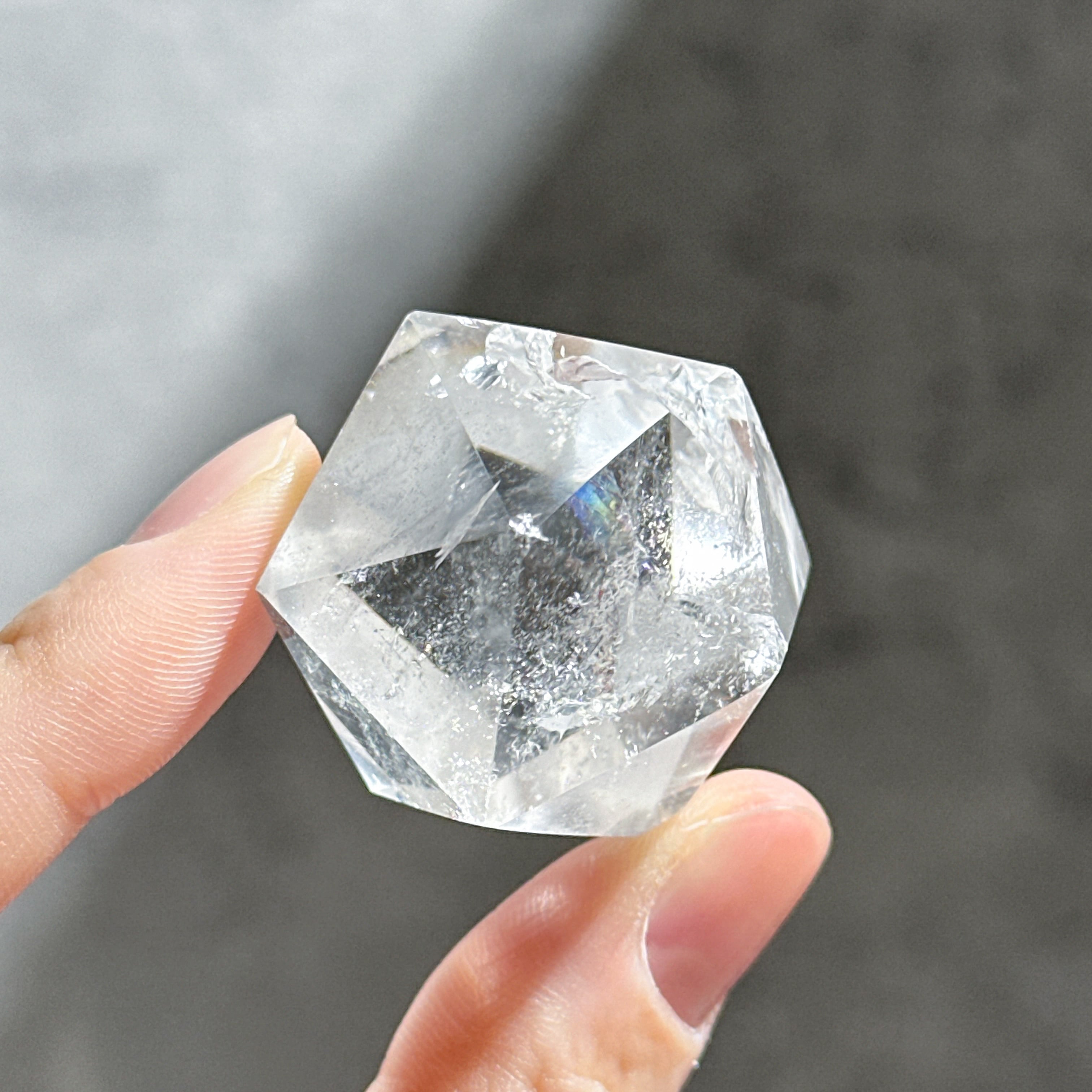 ミナスジェライス産クリアクォーツ 正二十面体61◇Clear Quartz Icosahedron◇ 天然石・鉱物・パワーストーン