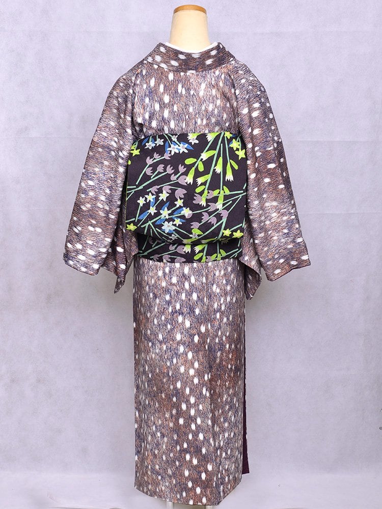 受注商品】Rumi Rockきもの「バンビーナ」ディアーブラウン [A618