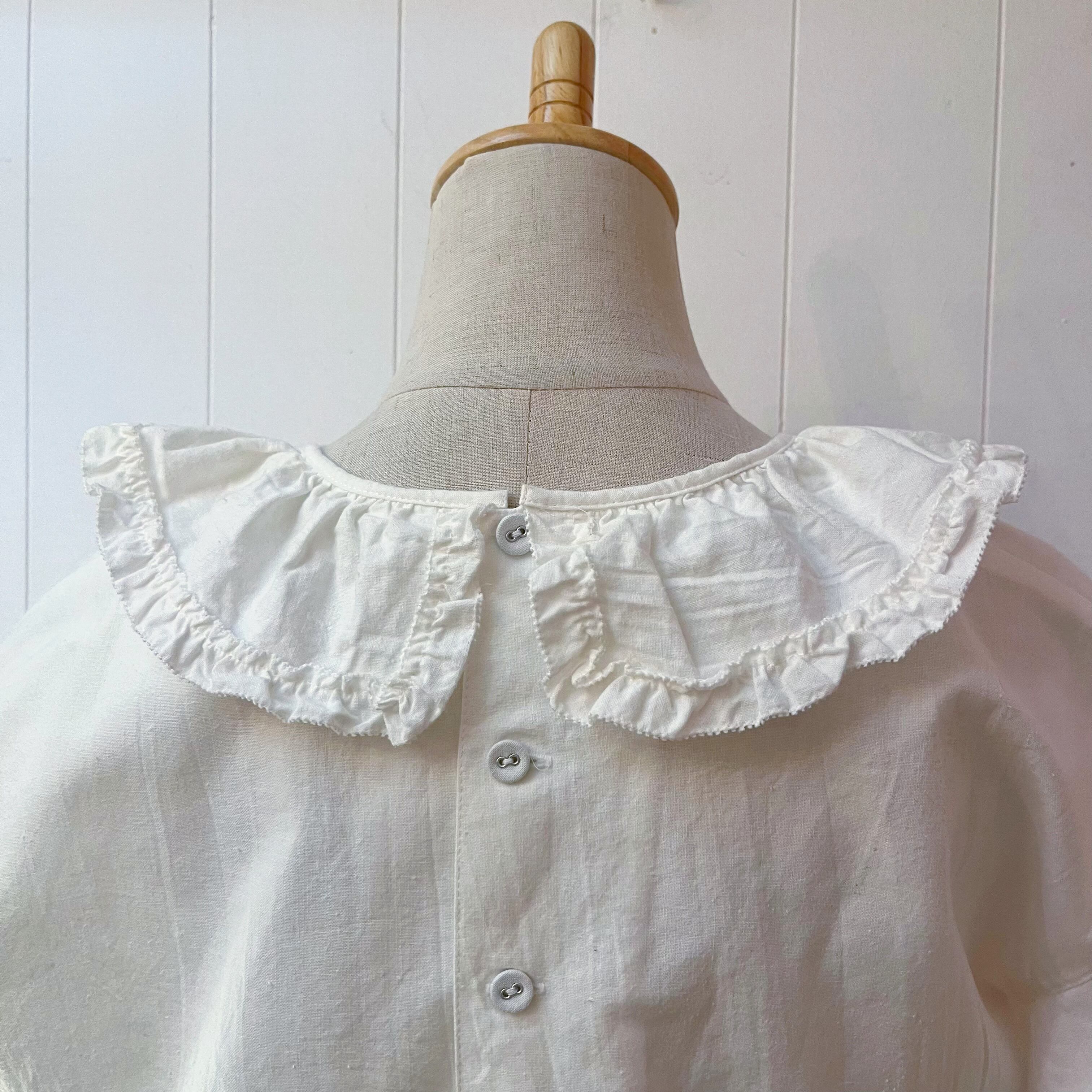 INGEBORG / frill collar ribbon blouse