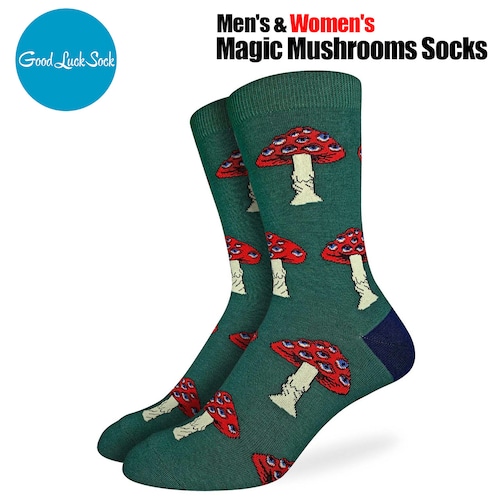 Good Luck Sock『Magic Mushrooms』Socks (Men's & Women's)