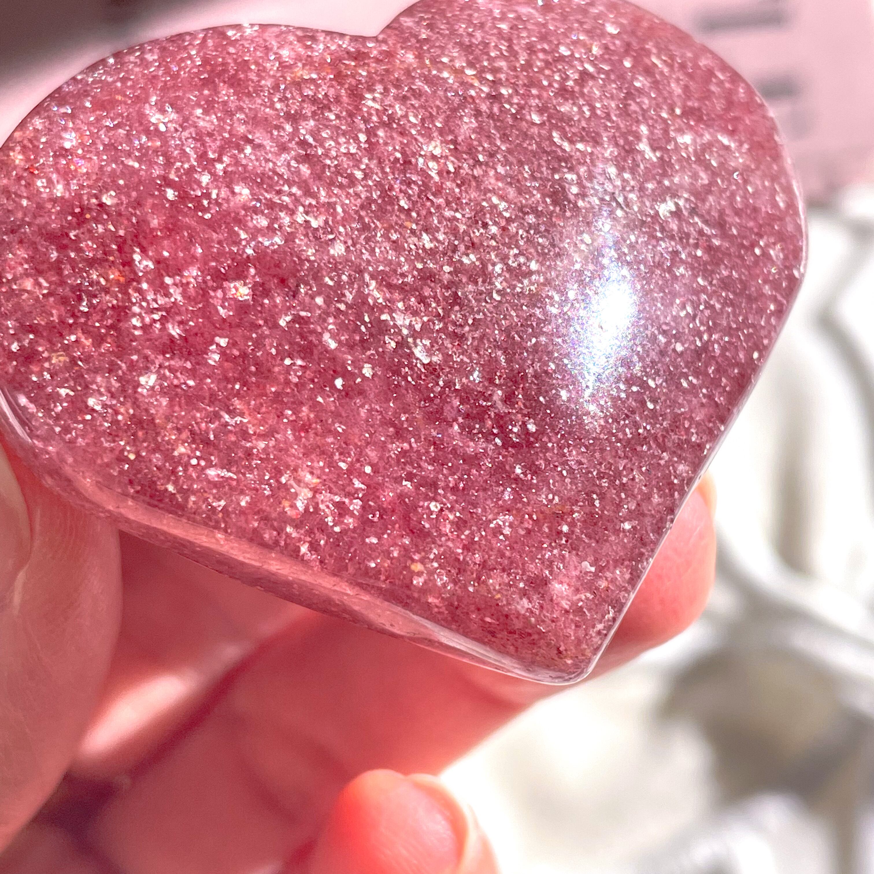 Strawberry Quartz Heart 1 ✧ ストロベリークォーツ | FLUXY - 天然石