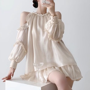 レディース スカート ワンピース ドレス ミニスカート ミニ ショート 長袖 ホルターネック オフショルダー フェミニン フリル 薄手 サテン かわいい 大人可愛い きれいめ シンプル カジュアル 上品 おしゃれ レトロ こなれ感 ラフ ガーリー ルーズ 個性的 モード系 エレガント モダン 主役級 存在感 とろみ感 抜け感 ラブリー キュート ロマンティック お出かけ パーティー イベント 休日 ホテル 発表会 コーデ 美脚 脚長 モテ 清楚 インスタ映え S M L ゆる オフホワイト パープル