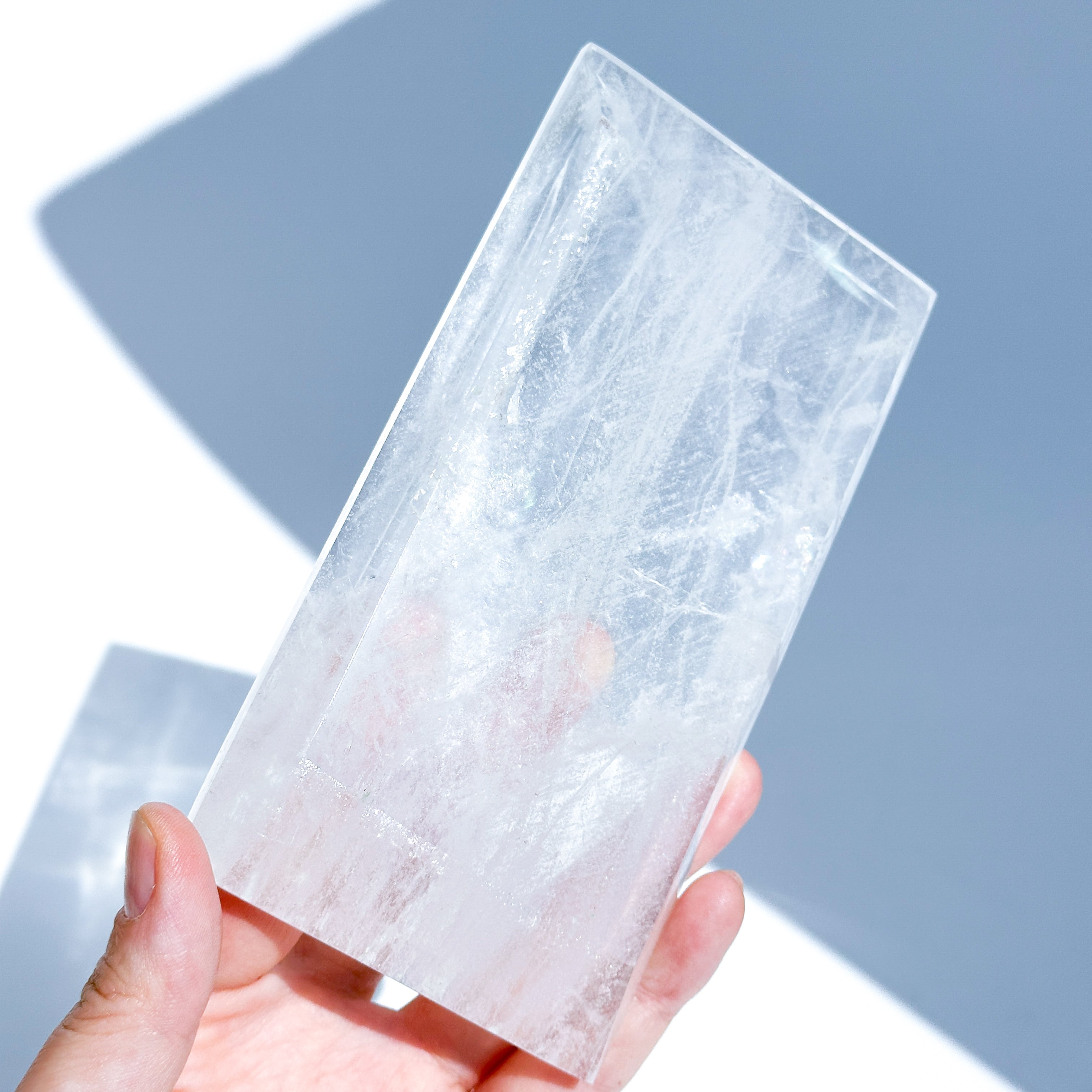 虹◎クリアクォーツのトレー02◇ Clear Quartz ◇ 天然石・鉱物