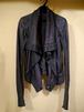 レア色◆RickOwens リックオウエンス ドレープレザー ライダース ジャケット