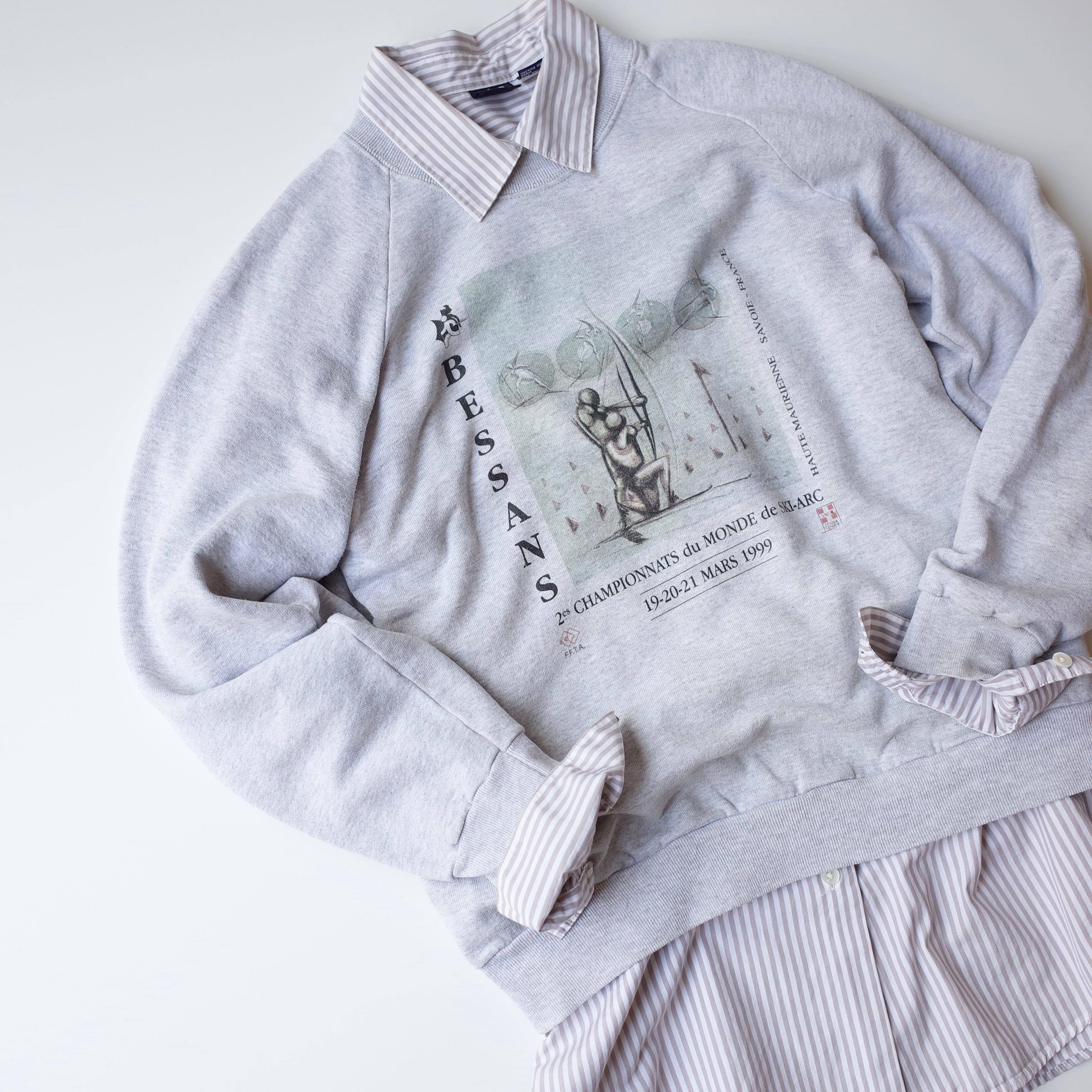 90s Euro print sweat