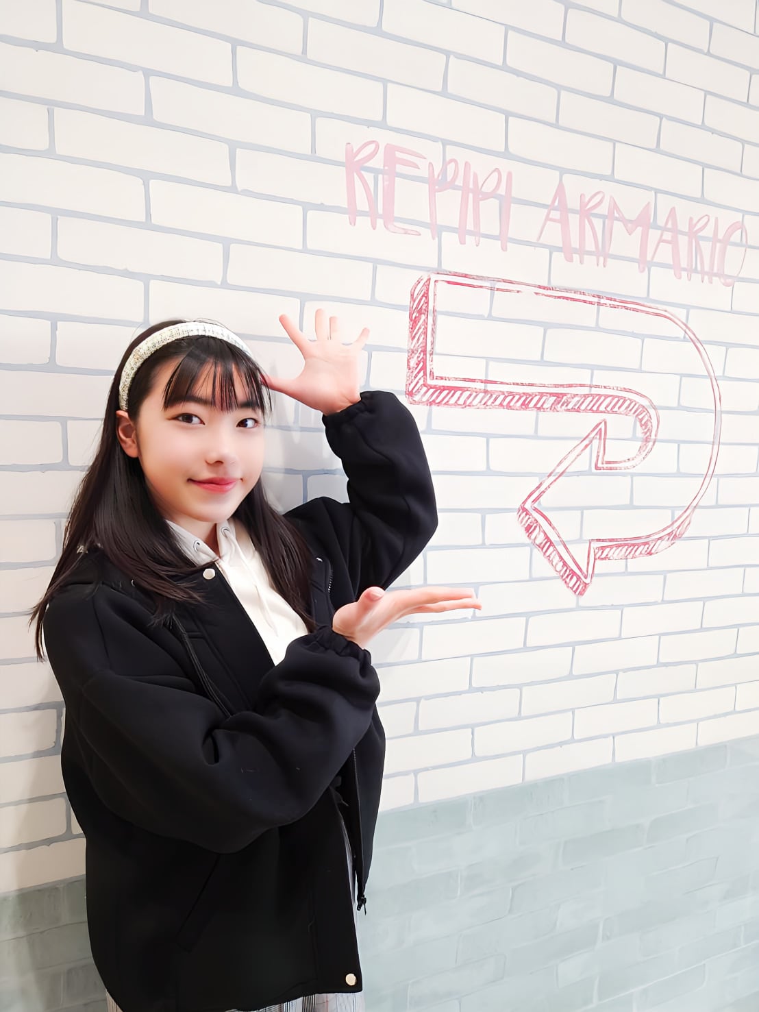 愛田愛花ちゃんお手紙付きチェキとオリジナル手作りキーホルダーセット