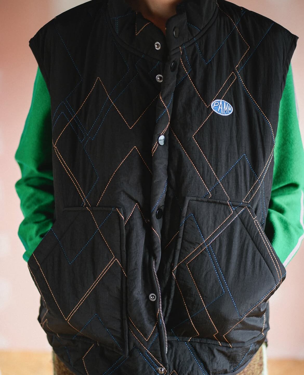 PAMM / 時計じかけのアーガイルキルティングベスト | yocka