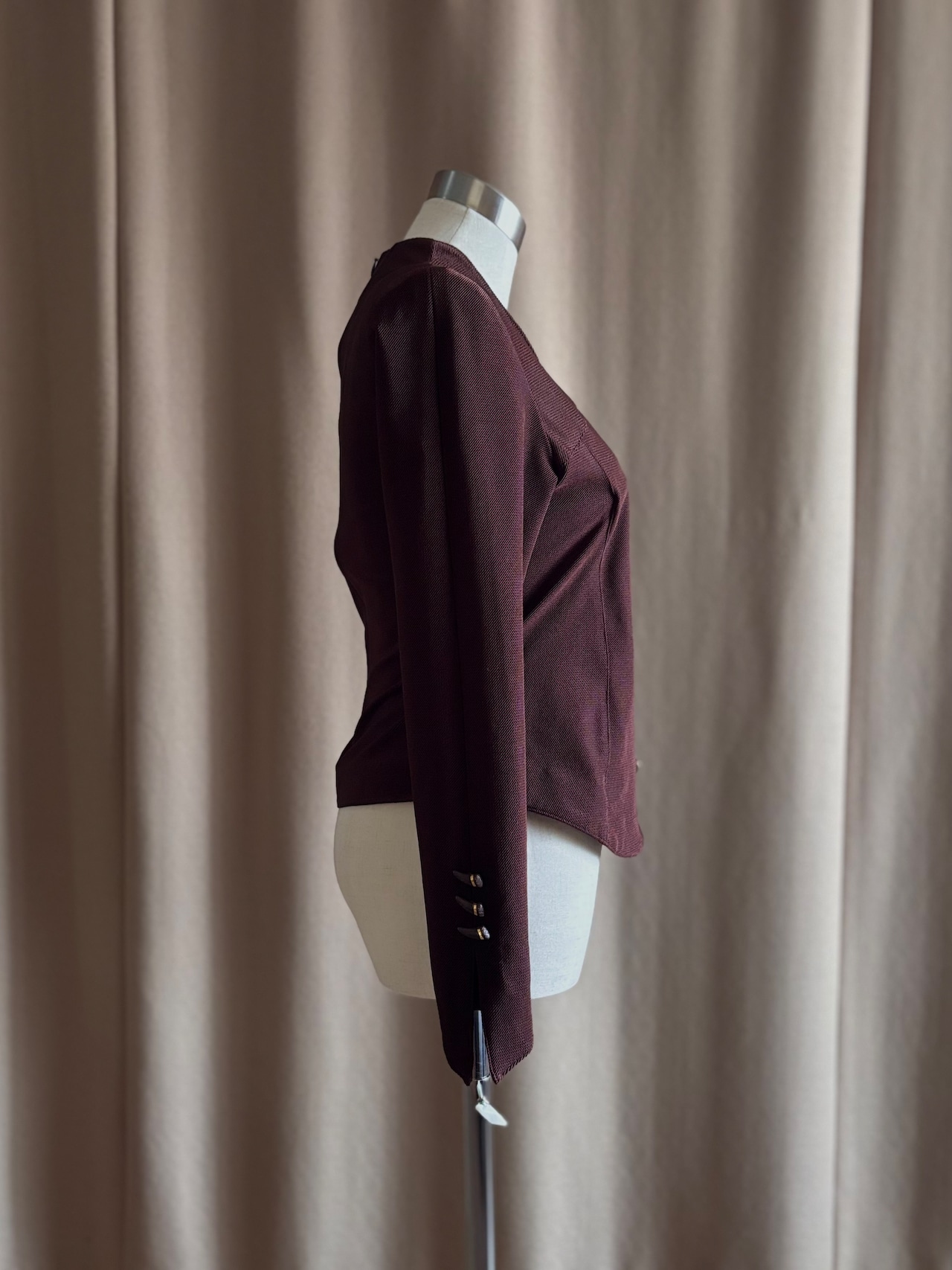 chocolate brown rétro tops-5143-2