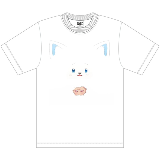 【4571576733631予】転生したら第七王子だったので、気ままに魔術を極めます　Tシャツ　シロ＆グリモ　XL