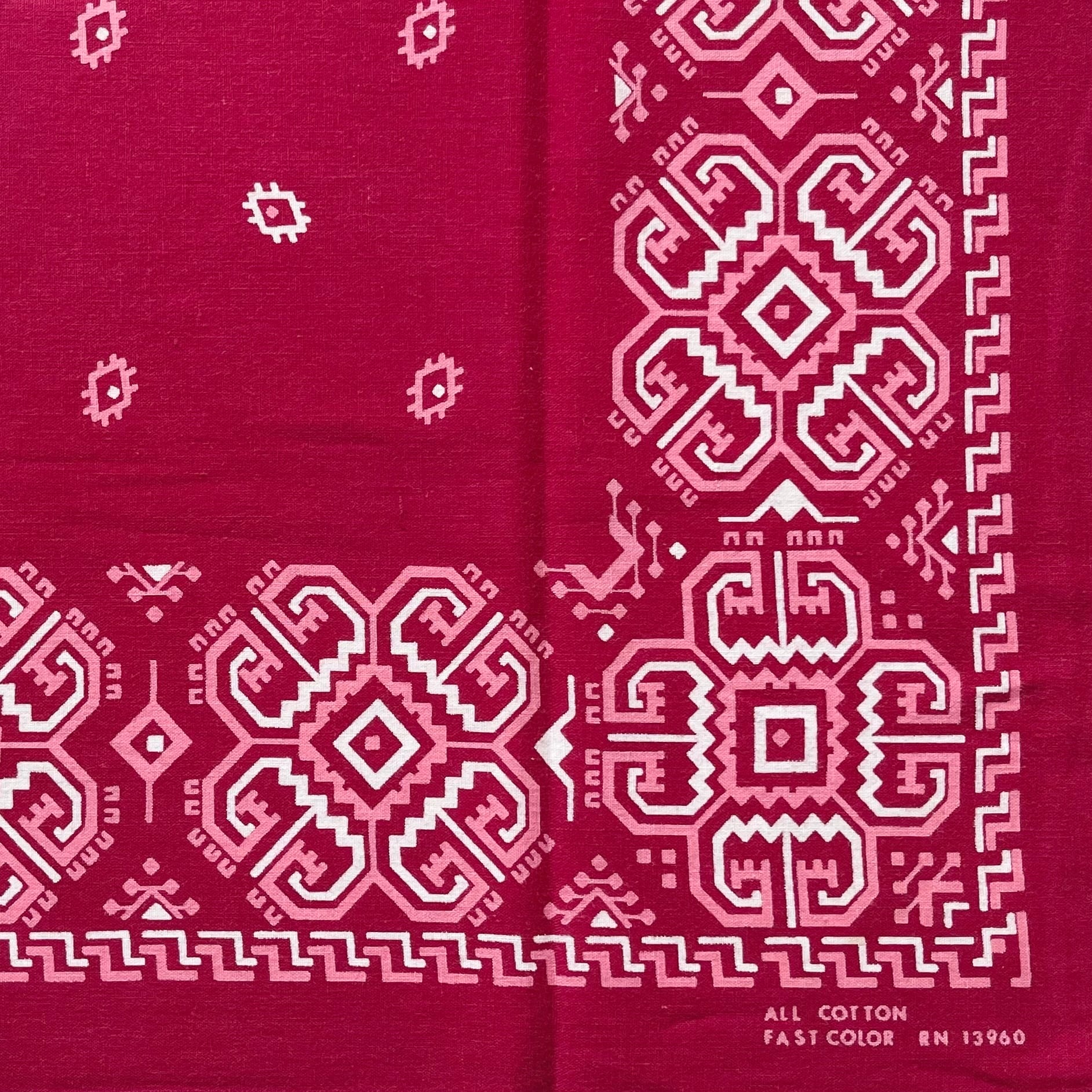 【Good】70s初期 LIGHTNING RN13960 ヴィンテージバンダナ アメリカ製