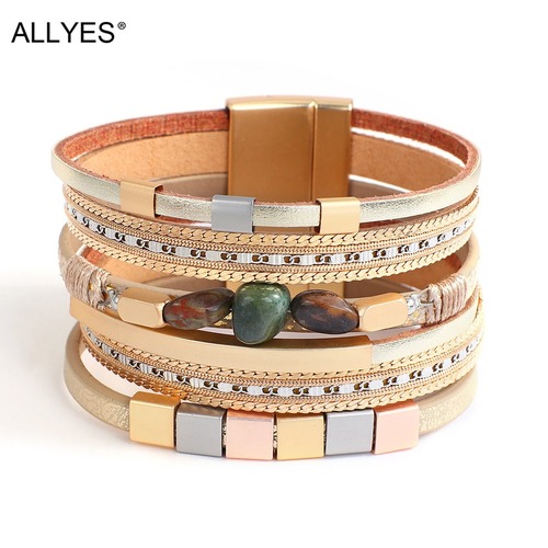 チャーム バングル ブレスレット  スクエア チェーン ストーン レザー メタル レディース かわいい ナチュラル 純正 ファッション