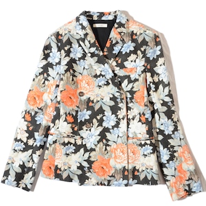 Celine Canvas floral  double-breasted jacket