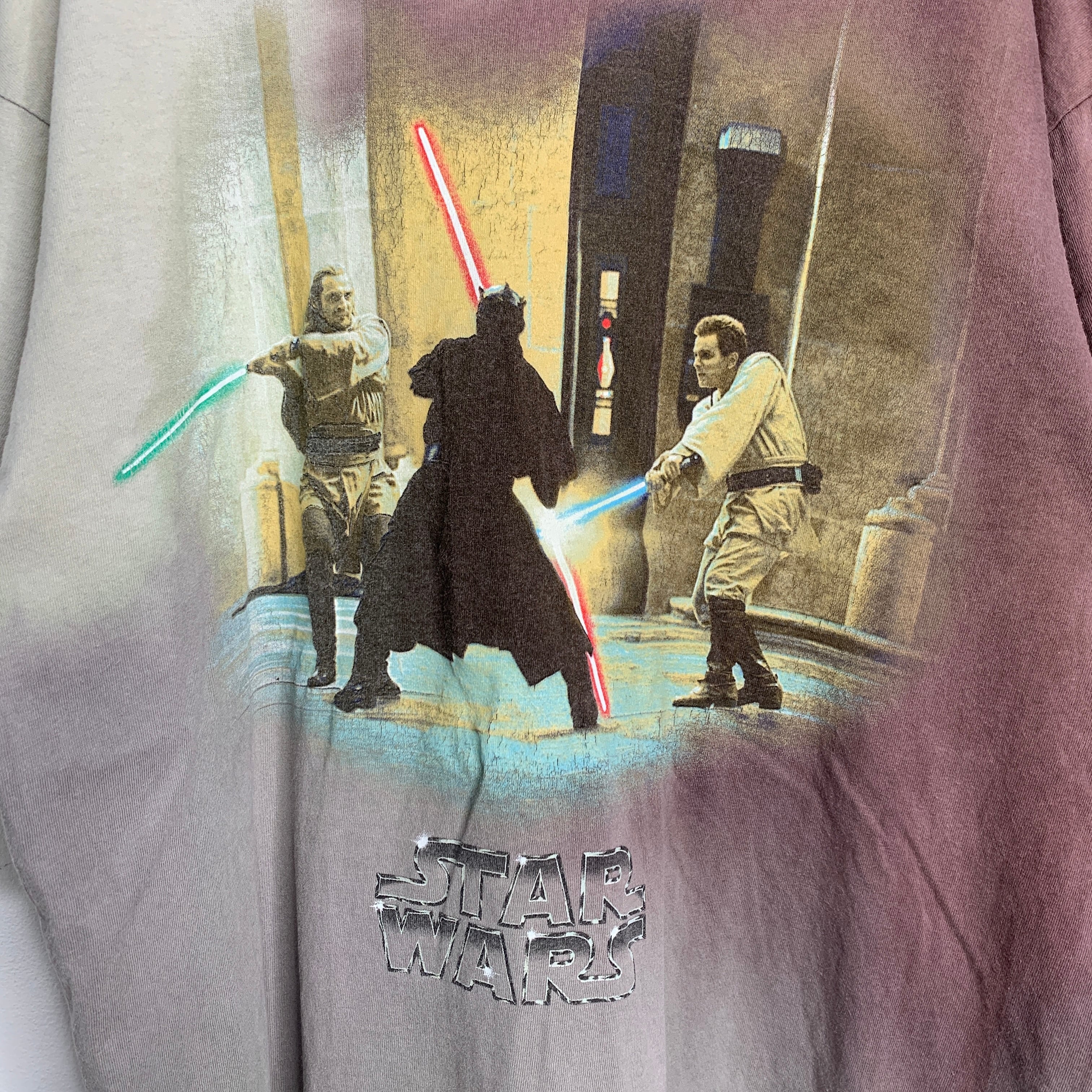 90s STARWARS EP1 ダースモール オビワン クワイガンジンTシャツ