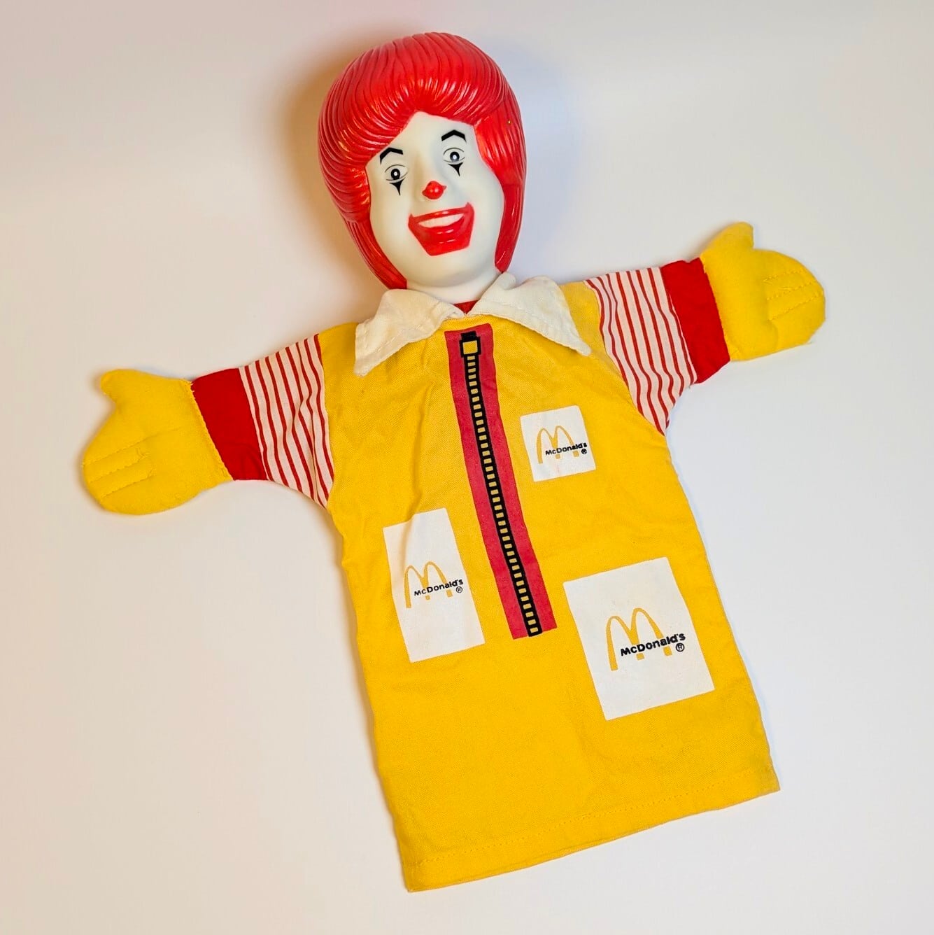 ☆VINTAGE 1993☆【 McDonald's( マクドナルド ) 】 『 Ronald McDonald / ロナルド・マクドナルド 』ハンドパペット 〚アメリカン雑貨 アメトイ〛