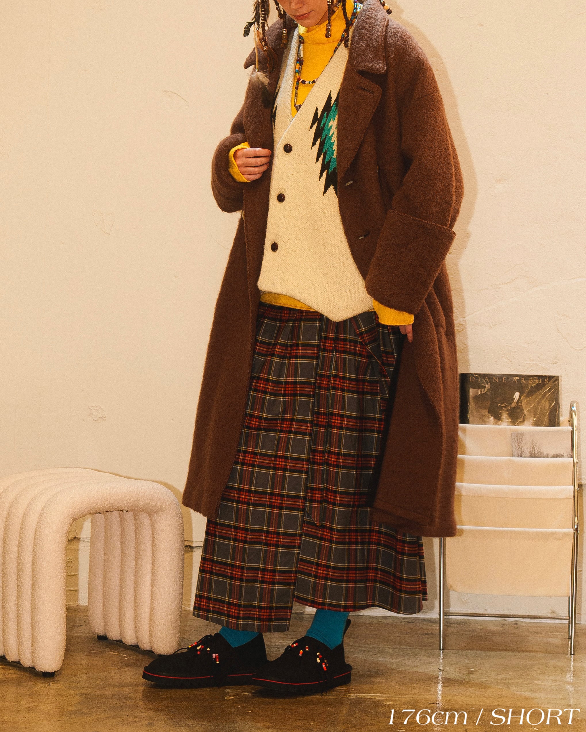 Wool Gown Long Coat / ウールガウンロングコート | AMBERGLEAM