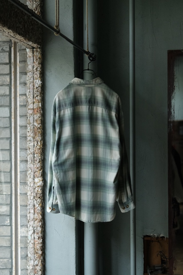 Utah／90's "GAP" cotton flannel check shirt