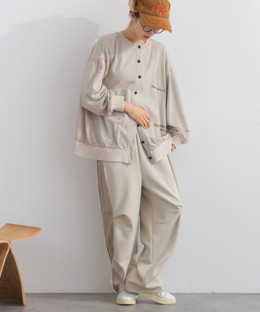 K53106 ポンチフリンジラインテープコクーンパンツ / Ponti Fringe