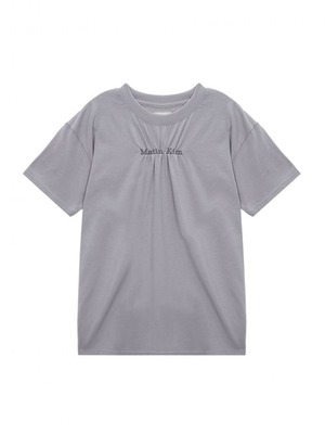 [MATIN KIM] MATIN LOGO SHIRRING TOP IN SMOKE VIOLET