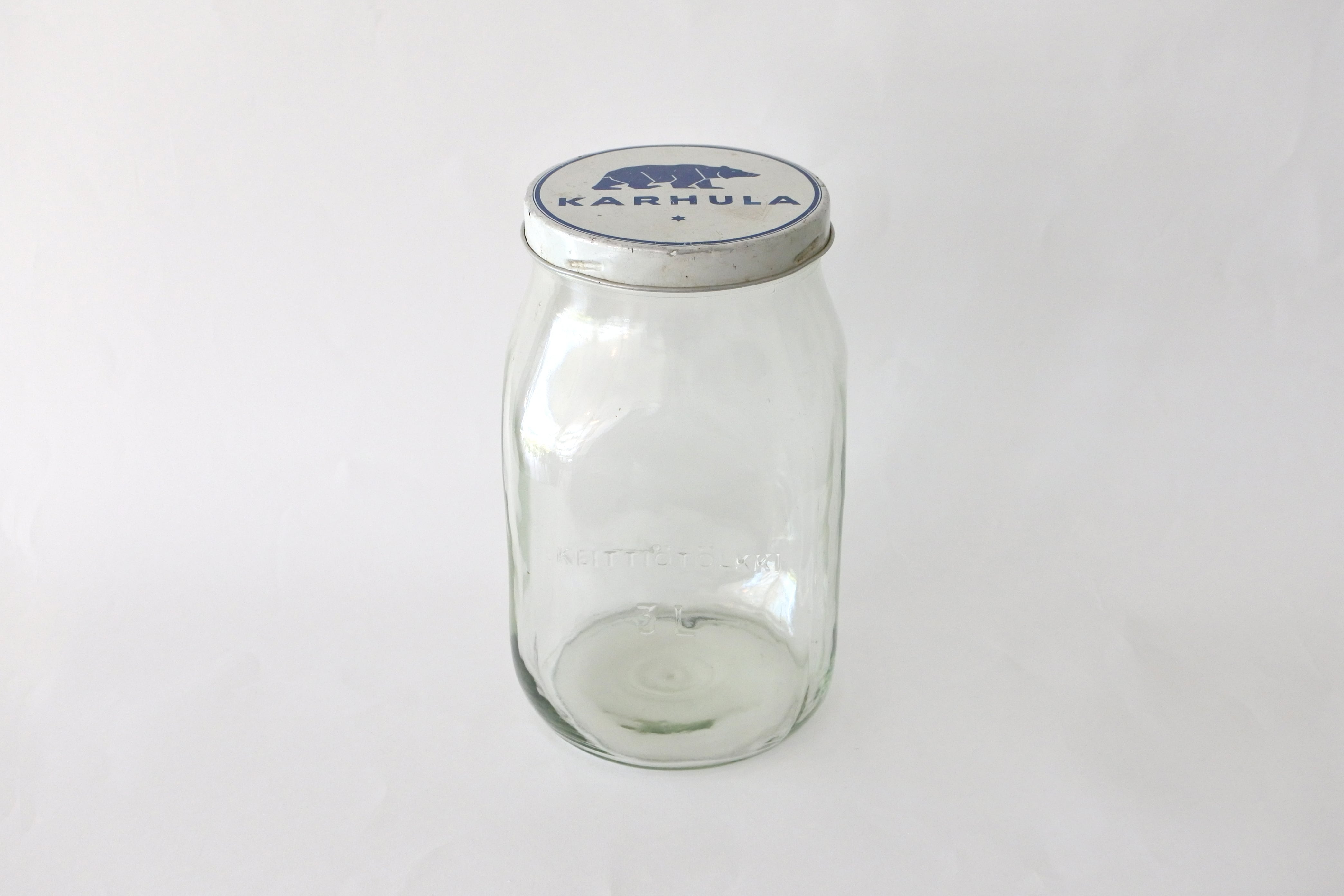 vintage KARHULA glass jar 3L / ヴィンテージ カルフラ ガラス保存瓶