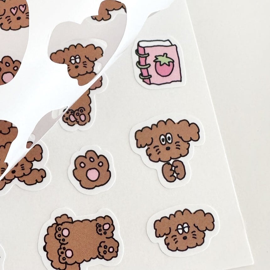 新柄追加!! [scooty studio] little charlie ステッカー（全2種/2