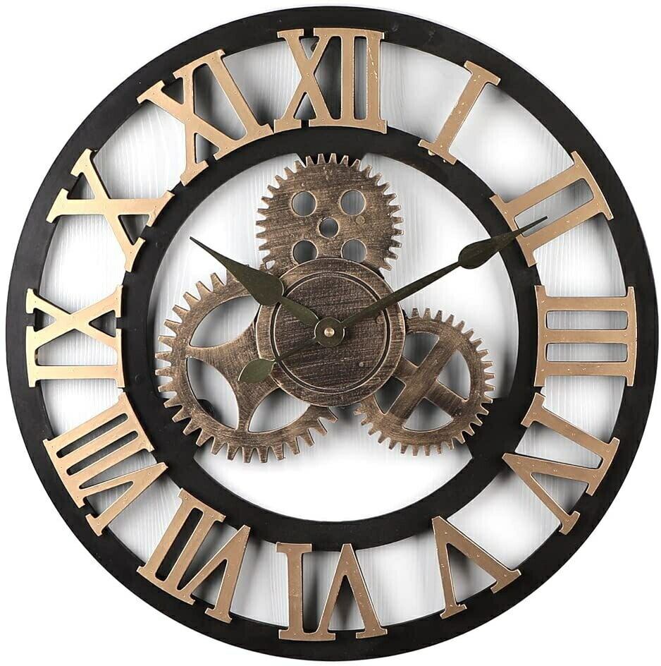 懐中時計型ギアクロック GOLD - 掛時計/柱時計