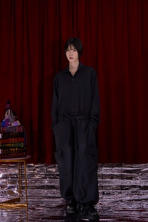 Nora Lily / ノラリリー Oversized Shirt All-in-one