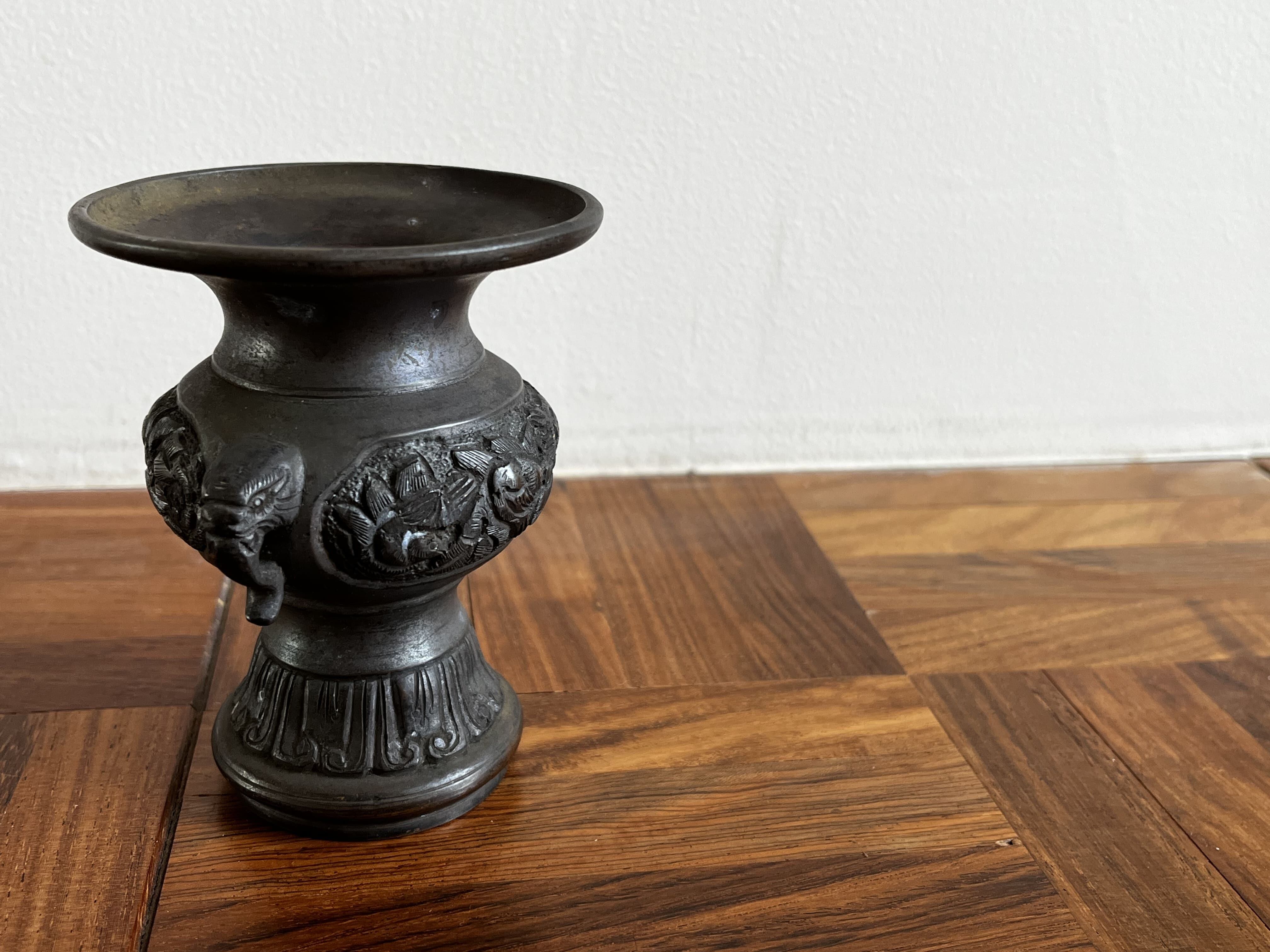 花器、唐金 唐金の花瓶 | 道具屋888