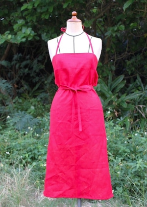 BACK RIBBON APRON