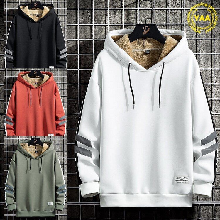 パーカー ボアパーカー メンズ プルオーバー 裏ボア 裏起毛 長袖