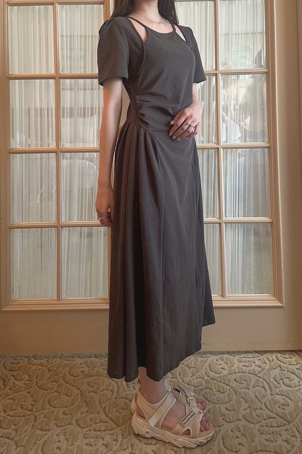 【moff time】fake layered one piece