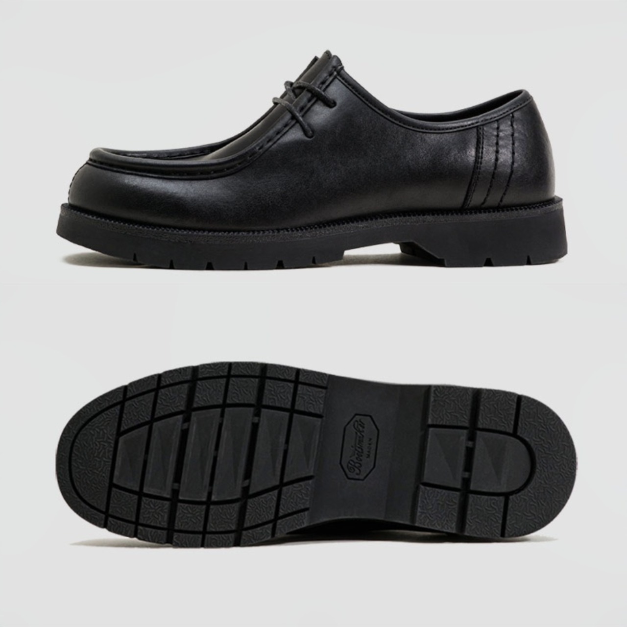 Black Lace-Up Loafer Shoes / ブラック レースアップ ローファー シューズ