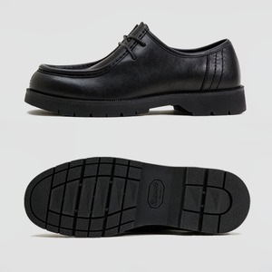 Black Lace-Up Loafer Shoes / ブラック レースアップ ローファー シューズ