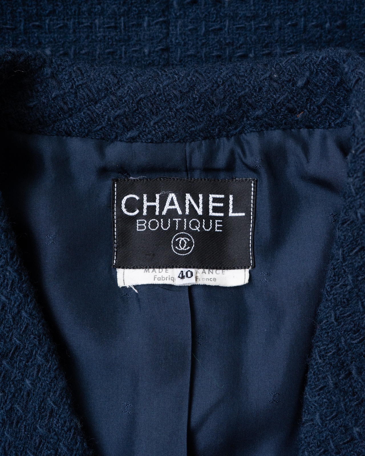 〈CHANEL〉Tweed Long Jacket