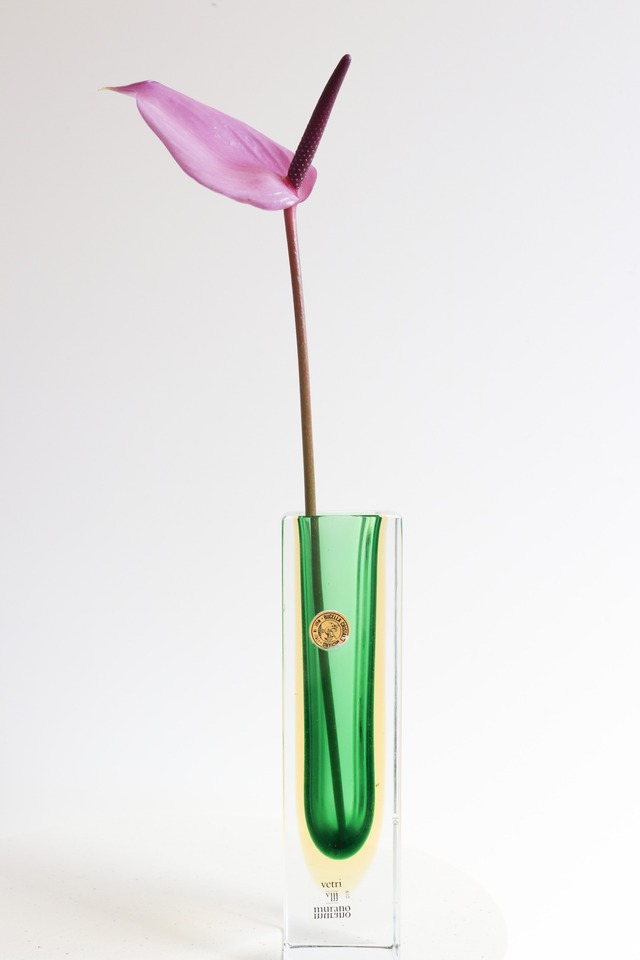 Murano green vase