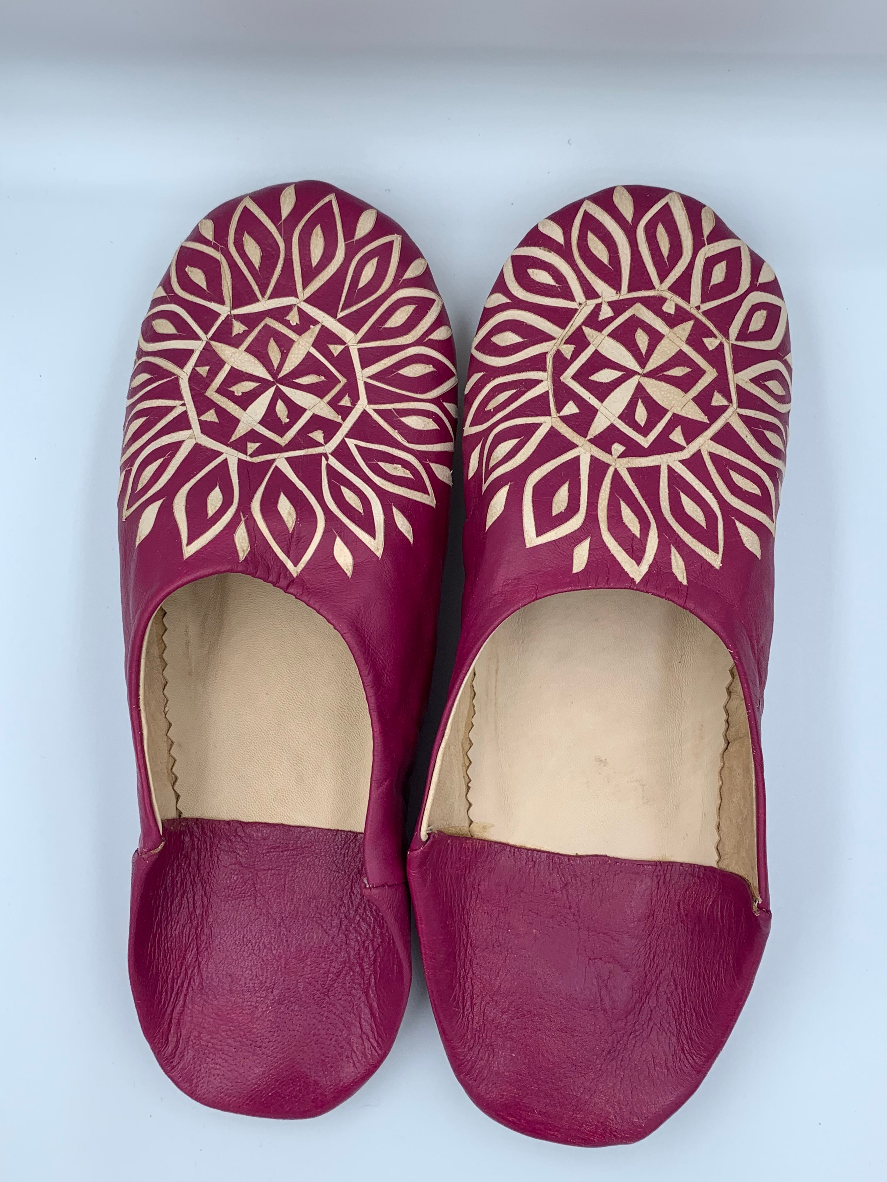 モロッコキリヌキバブーシュ(赤紫9)