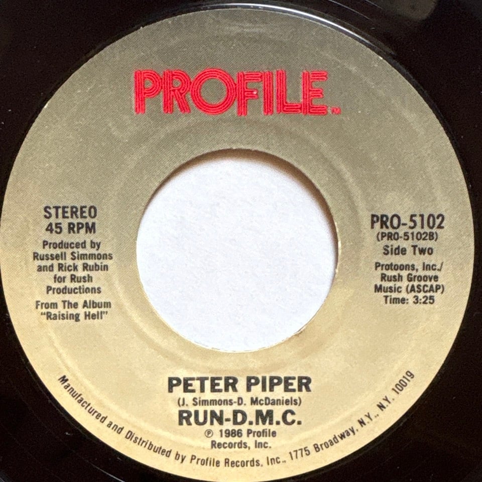 Run D.M.C / Peter Piper | So Tough Records