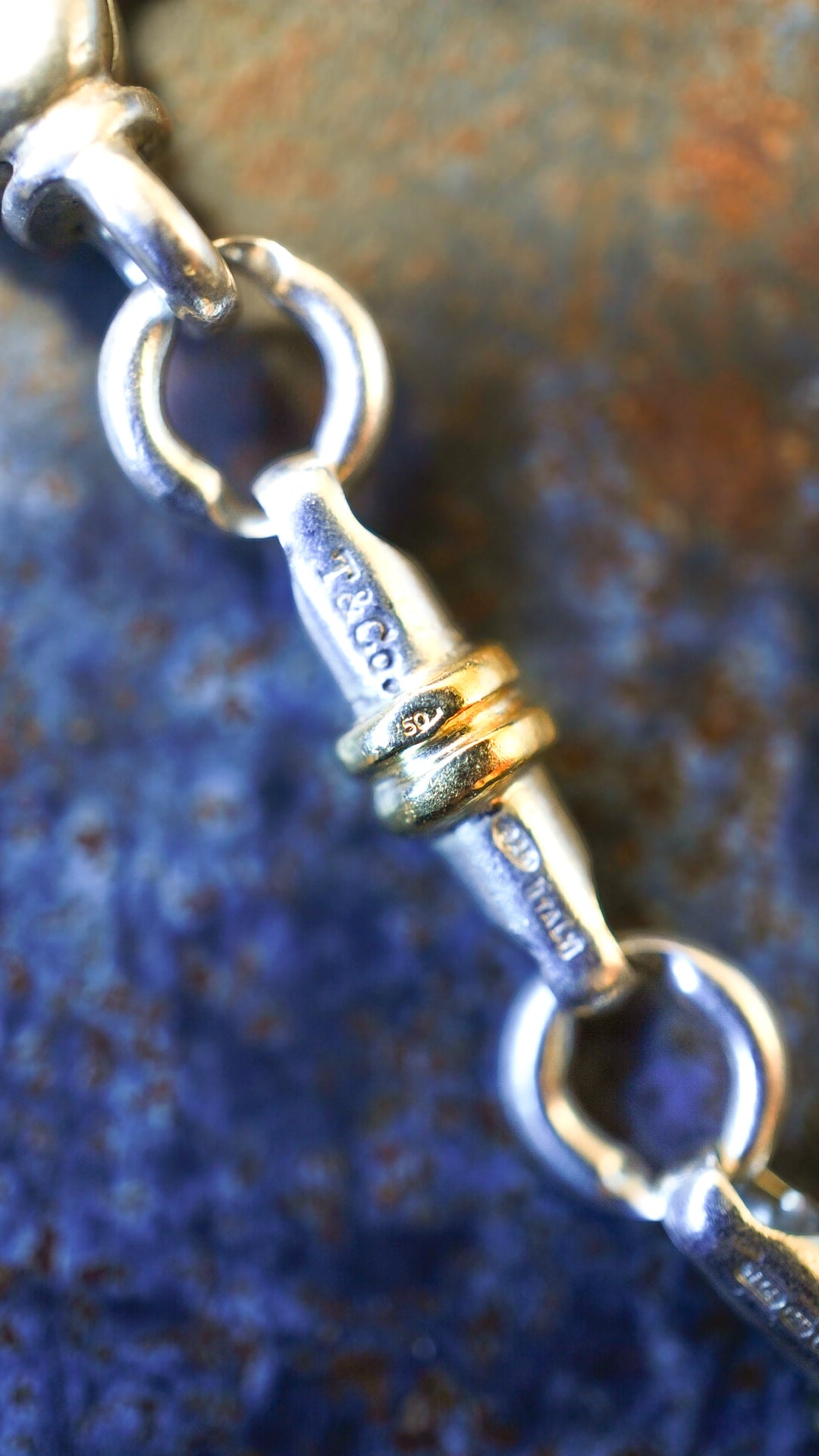 ビンテージ　ティファニー　サークルリングブレスレット　シルバー VINTAGE】TIFFANY&Co. ティファニー サークル バー リンク