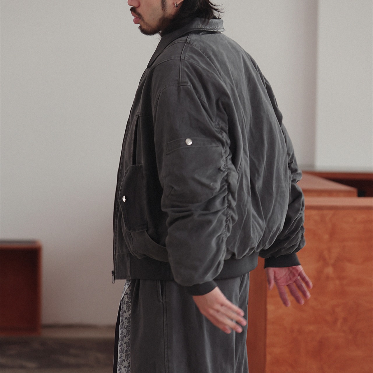 オーバーダイ ヴィンテージ ボンバージャケット K5488 - 2