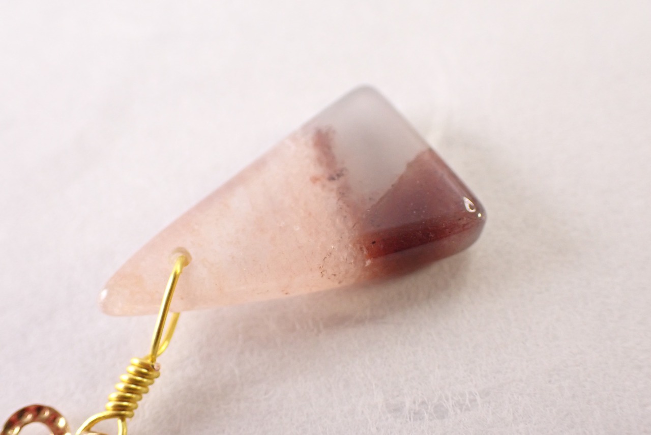 アベンチュリンピアス　16.4ct　[C9‐192]