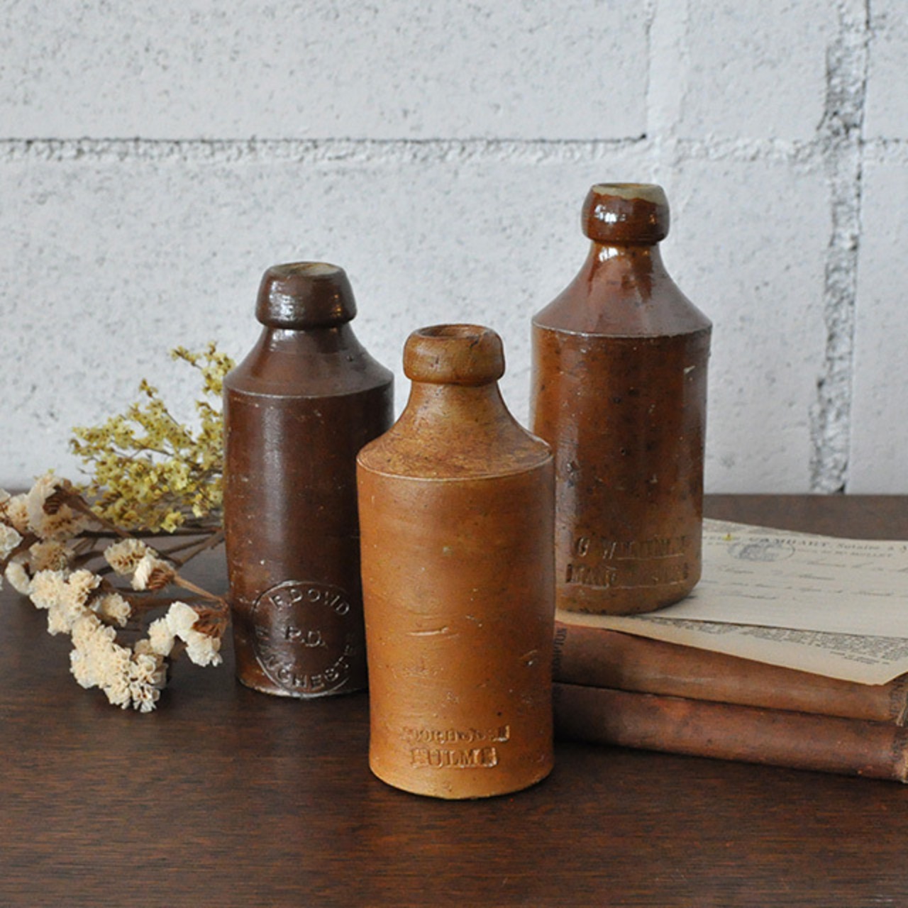 Vintage Pottery Bottle 【4】/ ポタリー ボトル / n4-1806-0084-05
