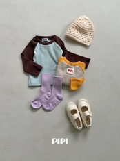 【取寄】PIPI  ラグランバイカラーTシャツ｜秋服｜韓国子供服｜26/AT