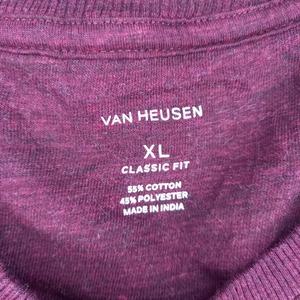 VAN HEUSEN　クルーネック　スウェット　トレーナー　無地　ガゼット　XL